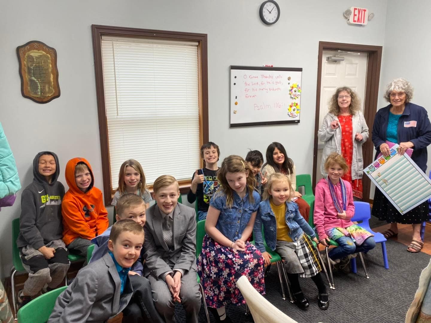 A children's Sunday School class