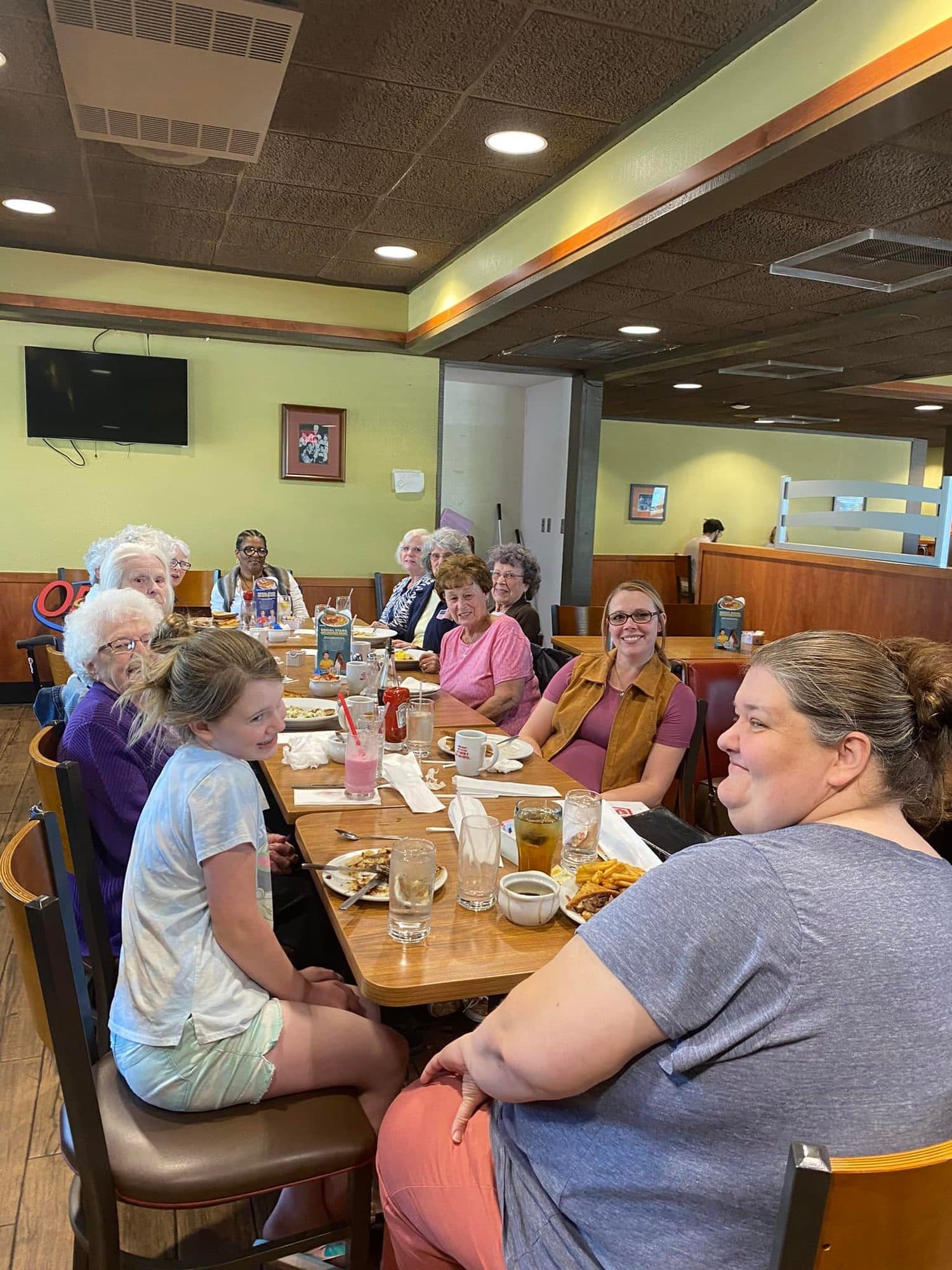 Ladies of the church at a fellowship meal